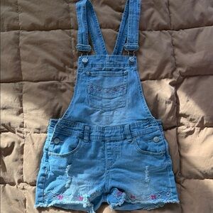 Jordache Embroidered Blue Kids Overalls